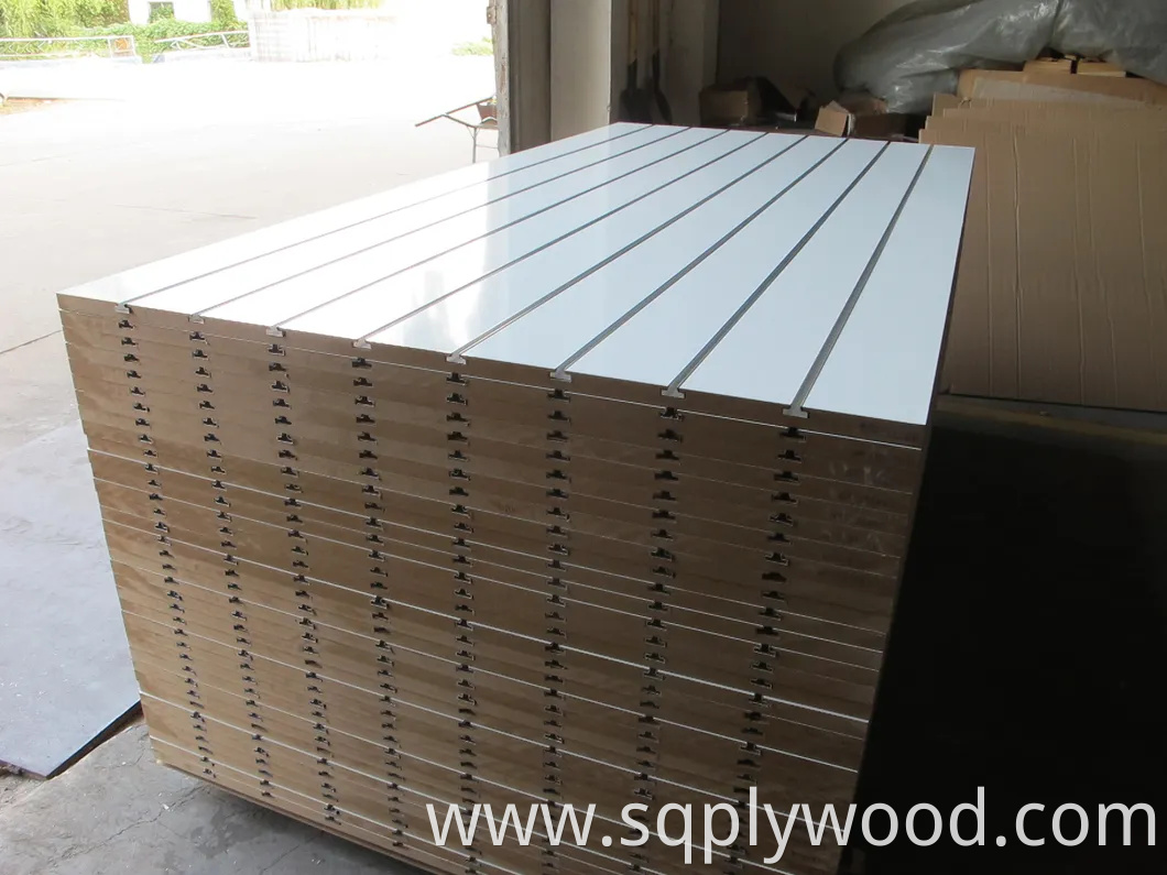 12mm 15mm 18mm Melamine Faced MDF Board / Slot MDF / UV MDF